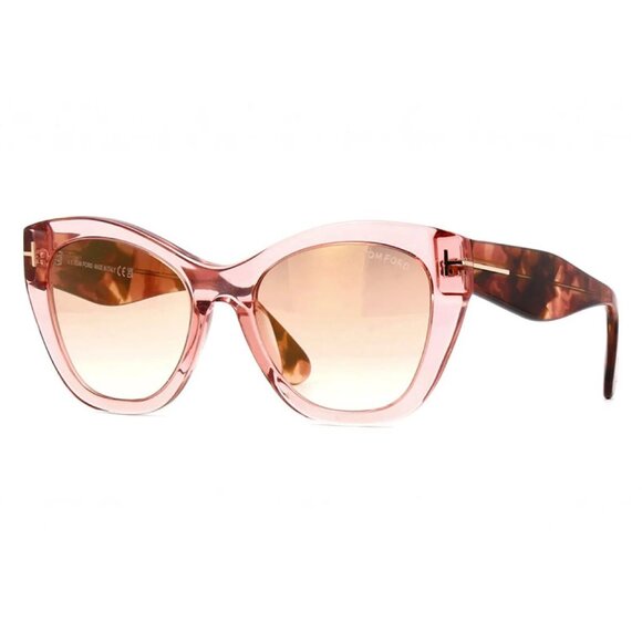 NEW TOM FORD SUNGLASSES PINK WOMEN CAT EYE EYEWEAR - Picture 1 of 3